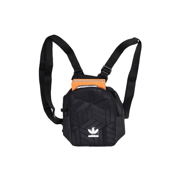 Adidas Originals X Issey Miyake Collaboration 3D Diamond Canvas Mini Backpack Women Backpacks Black EK2889