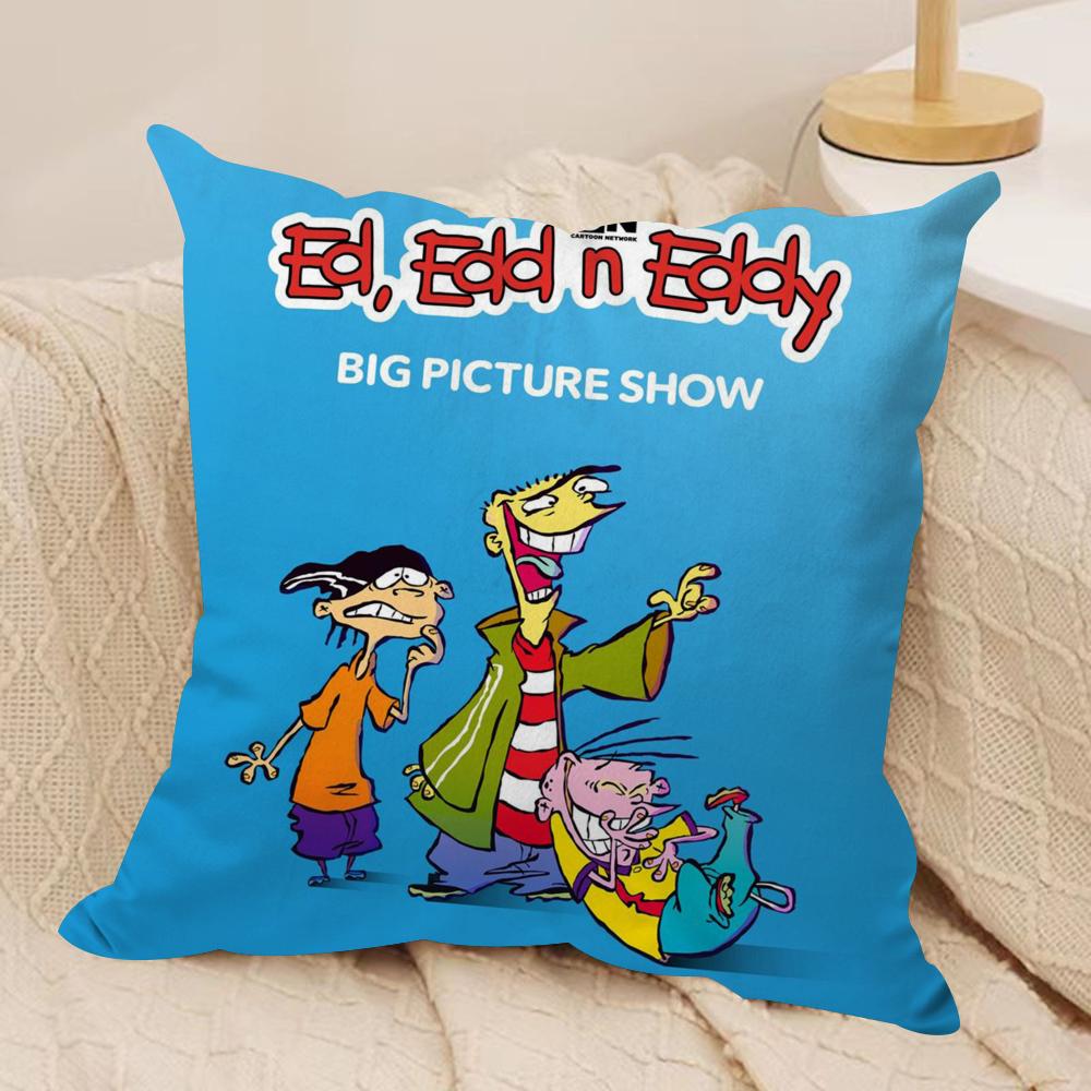 Чехол на подушку Ed, Edd n Eddy, шелковистый короткий плюш, двусторонний печатный наволочка для дивана, для всех сезонов, декор для дома, подарок
