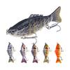 3/4/5Pcs Fishing Lures 3D Swimming Baits with Treble Hooks Realistic Looking Bright Color Freshwater Saltwater Artificial Baits Hard Lures
