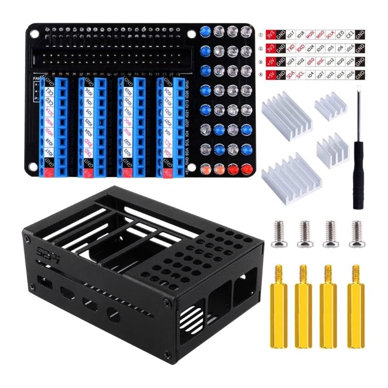 Комплект клеммной колодки с винтовыми клеммами для Raspberry Pi 4B GPIO