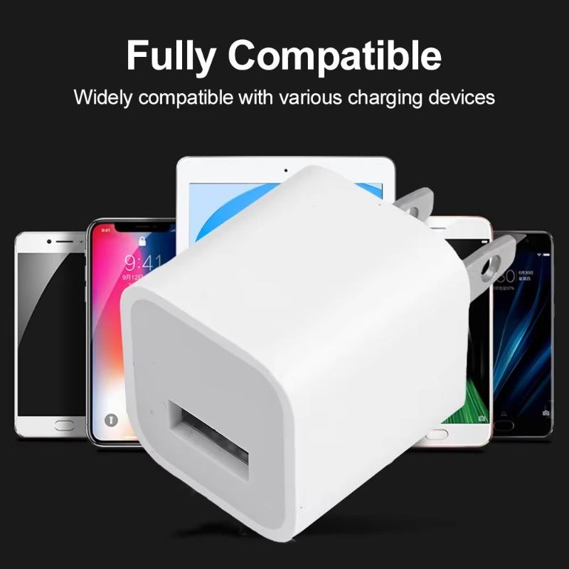 5-1 шт. USB Сетевой адаптер Быстрая зарядка для IPhone 14 13 12 11 Pro Max XR XS X 8 7 6 Plus iPad Дорожный адаптер Вилка США