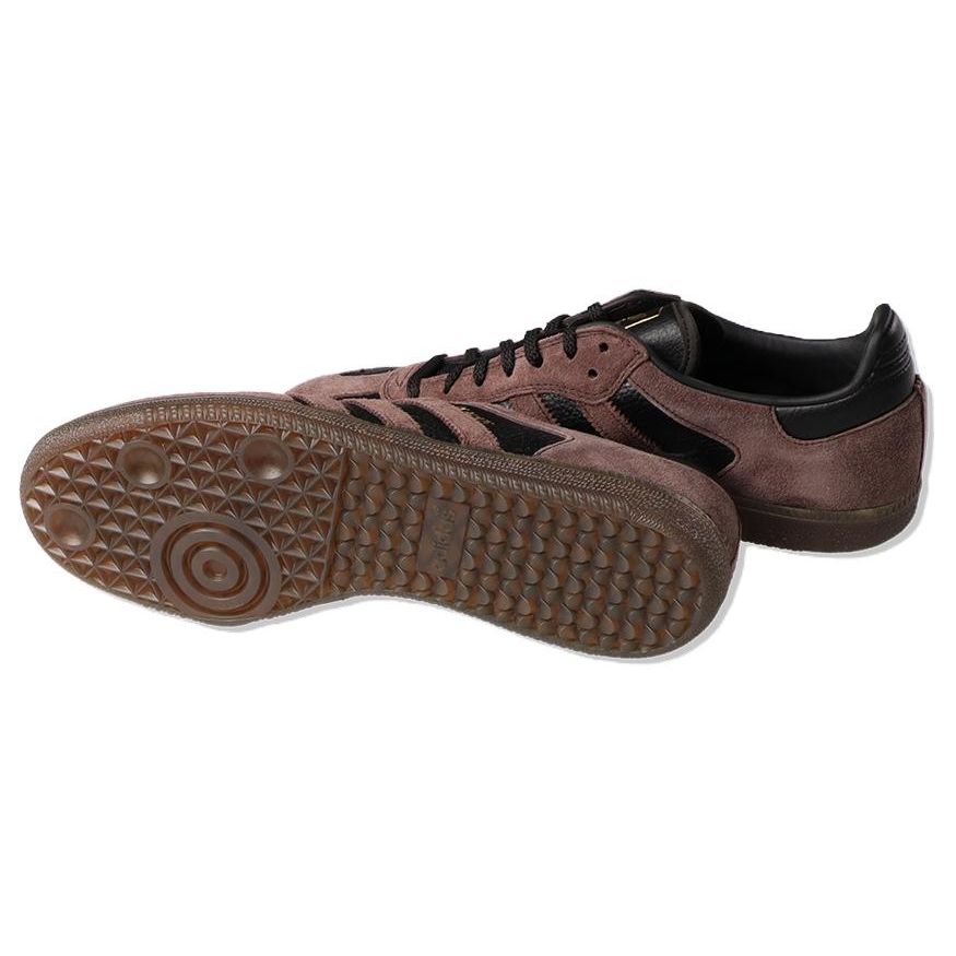 Kader Sylla x adidas Samba ADV Коричневые с каучуковой подошвой Унисекс Кроссовки Основной черный IF9235