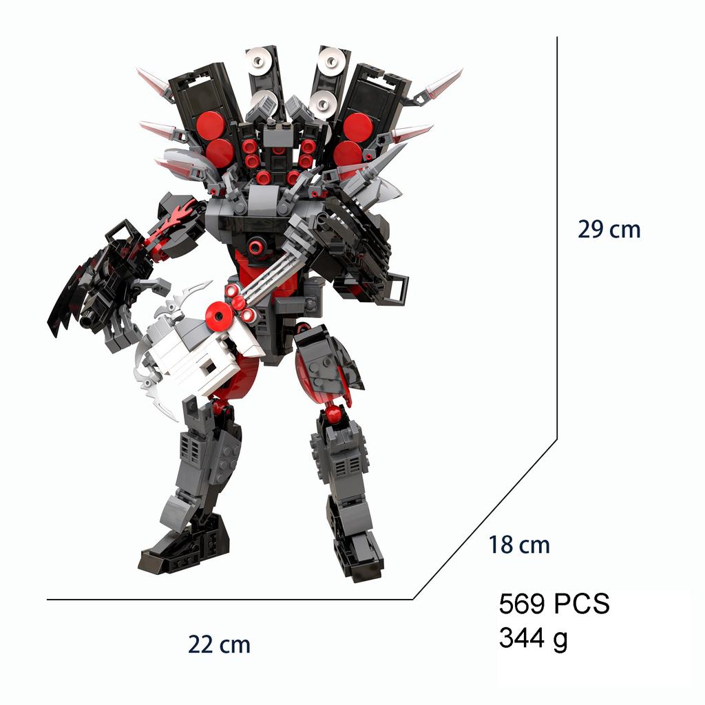 Строительный блок Титан Часы Человек 2.0 Оператор Спикер Дрель Человек Кирпичи Модель