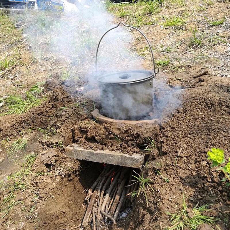 Кемпинговый подвесной котелок Jing Ren 4 л из алюминиевого сплава