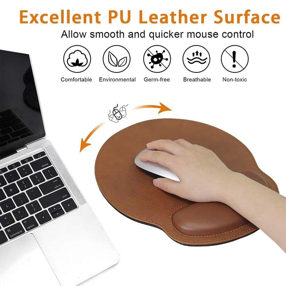 Non-Slip Mouse Pad with Wrist Rest Computer Mouse Pad Easy to Clean Mice Mats Gaming Use