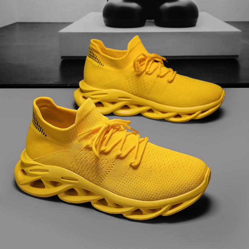 High Quality Breathable Summer Mesh Elastic New Lightweight Thick Sole Designer Casual Running Men's Shoes Zapatillas Informales