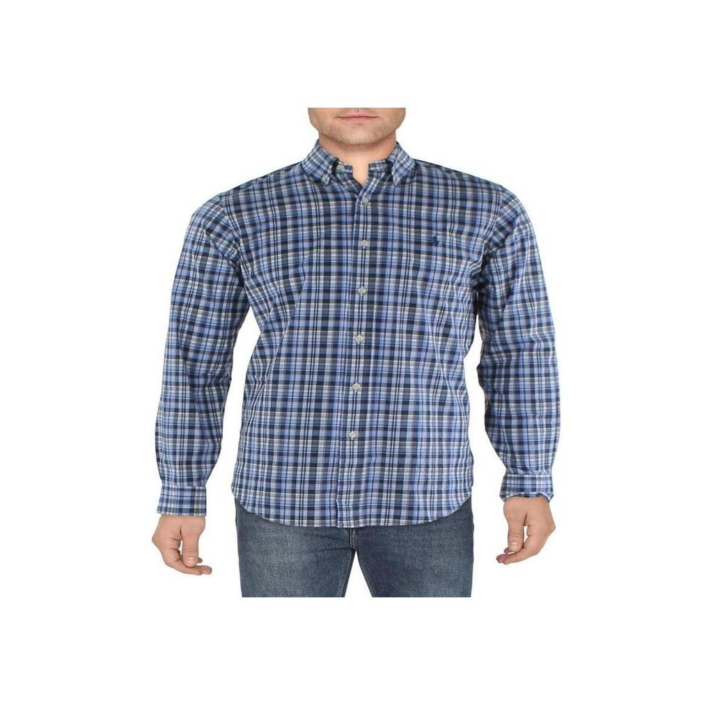 Polo Ralph Lauren FW23 клетчатая рубашка с длинным рукавом мужские рубашки многоцветные 710890372-001