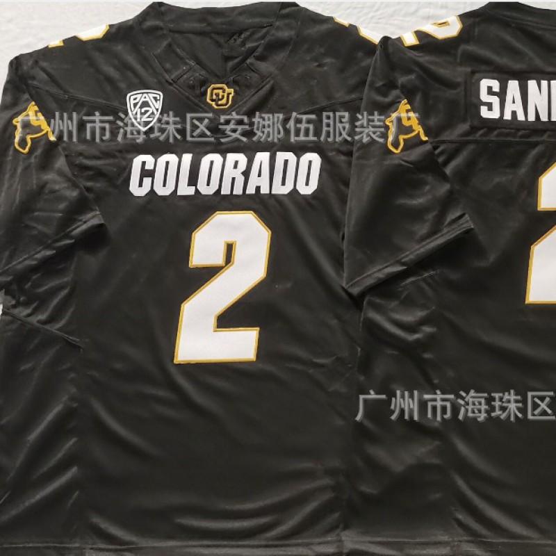 Colorado Buffaloes Football Jersey Mens Cotton Athletic Top Rugby Training Game Day Wear