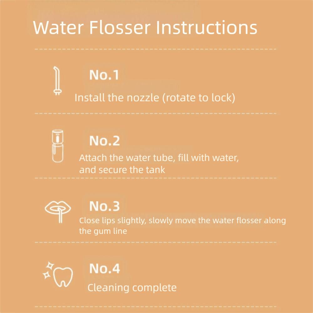 Portable Water Flosser USB Charging Teeth Cleaner Professional Electric Toothbrush Dental Care