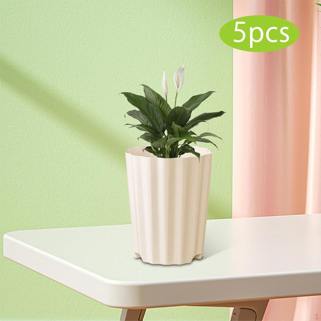 5 штук цветочных горшков 1,4 л Практичные контейнеры для домашнего декора Цветок для заднего двора Офис
