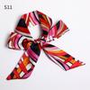 Good Ties Ribbon Small Scarves Silk Spring and Summer Long Scarves Girls Thin Narrow 4cm*85cm Hair Band Bundled