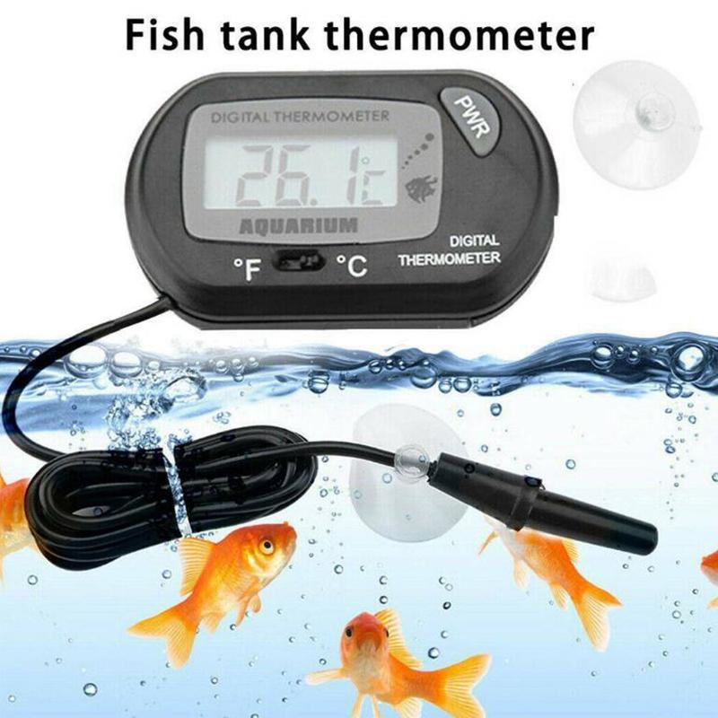 ЖК-цифровой аквариум для рептилий, аквариумный водомер, термометр, температура