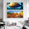 Landscape Oil Painting Deforested Forest Art Canvas Painting Living Room Corridor Office Home Decoration Mural No Frame