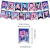 K-pop Тема Охотников на Демонов Одноразовый Набор Посуды Huntrix Saga Мальчики Украшения для Торта Подвесная Ткань Украшение для Вечеринки Товары для Вечеринки
