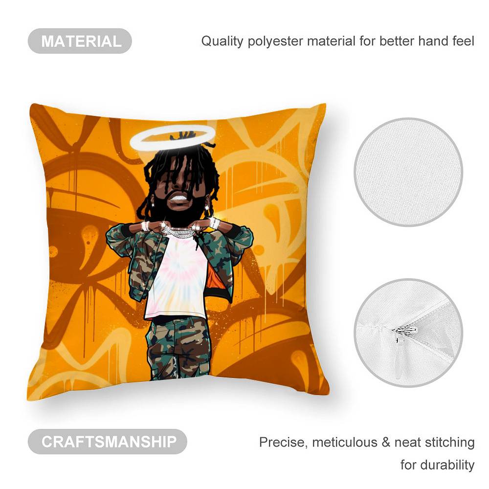 Наволочка с изображением рэпера C-Chief K-Keef для дивана, гостиной, спальни, с двусторонней печатью, квадратная подушка, наволочка для подушки для сна