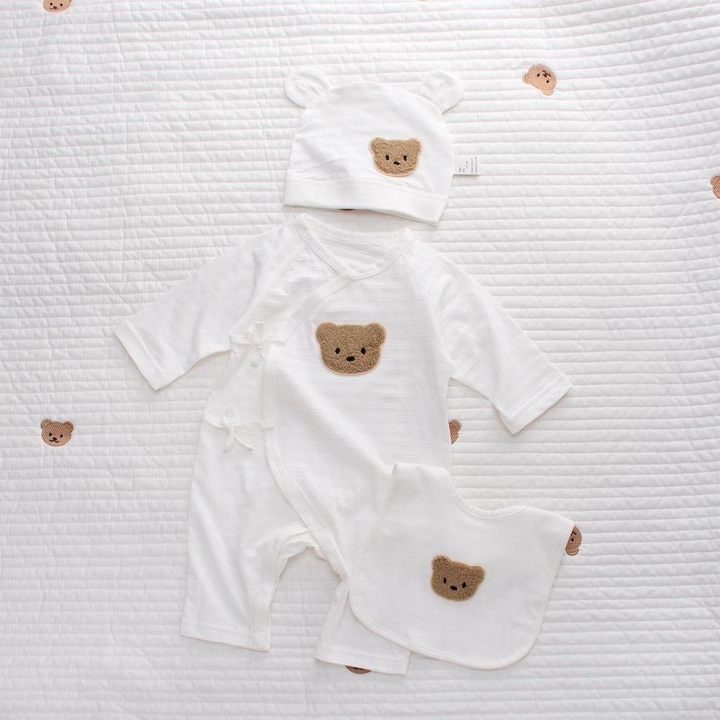 Ультратонкий хлопковый детский комбинезон с защитой живота и длинными рукавами — дышащий, класса А для лета и кондиционируемых помещений