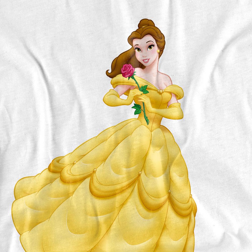 Beauty And The Beast Unisex Adult Belle Rose T-Shirt