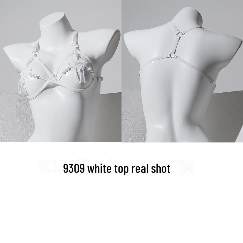 Женское сексуальное женское белье: Массажные стринги Sheer Pearl и комплект Open-Crotch