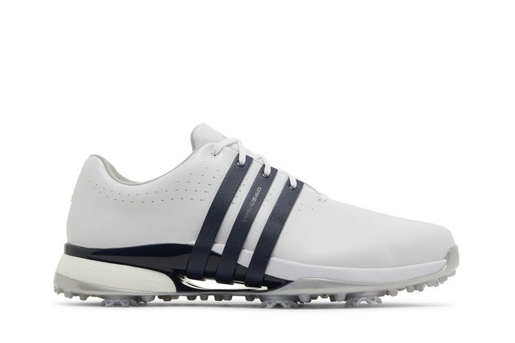 Men's Sneakers adidas Tour360 24 Golf Cloud White Collegiate Navy Silver Metallic