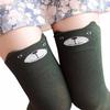 Women Winter Cat Bear  Knitted Over Knee Long Boot Thigh-High Warm Socks