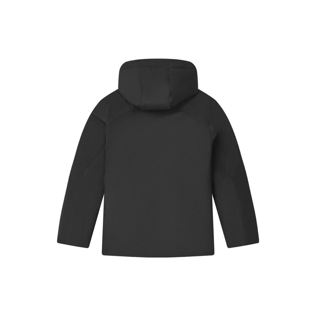 Fila Мужская повседневная куртка-пуховик средней длины с капюшоном однотонного цвета, верхняя одежда, черная F11M342903F-BK