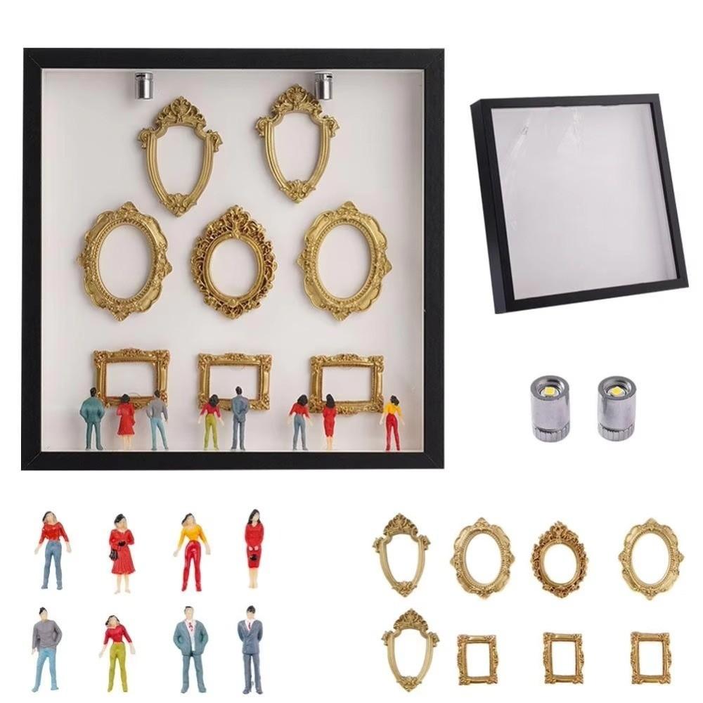 DIY Мини-музей Силуэтная коробка Креативная миниатюрная фоторамка Подарок на День святого Валентина