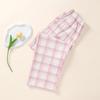 Fenteng Women's 100% Cotton Plaid Casual Lounge Pants