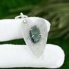 Pentagon Aquamarine Rough Gemstone Artisan Throat Chakra New Pendant 925 Silver