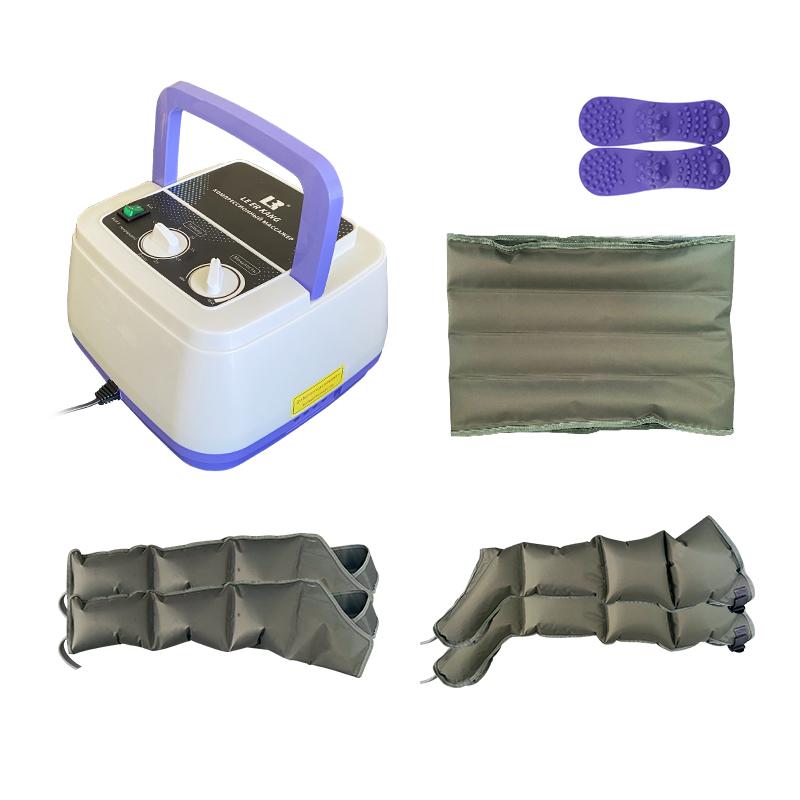 4-камерный массажер с воздушной компрессией, улучшающий кровообращение, снимающий боль, обертывания для рук, талии, ног, ступней, аппарат для лимфодренажного массажа