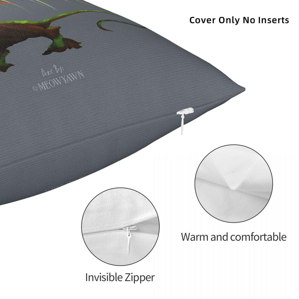 SeñOr The Treant Griffin Square Pillowcase Polyester Linen Velvet Pattern Zip Decor Pillow Case Car Cushion Cover