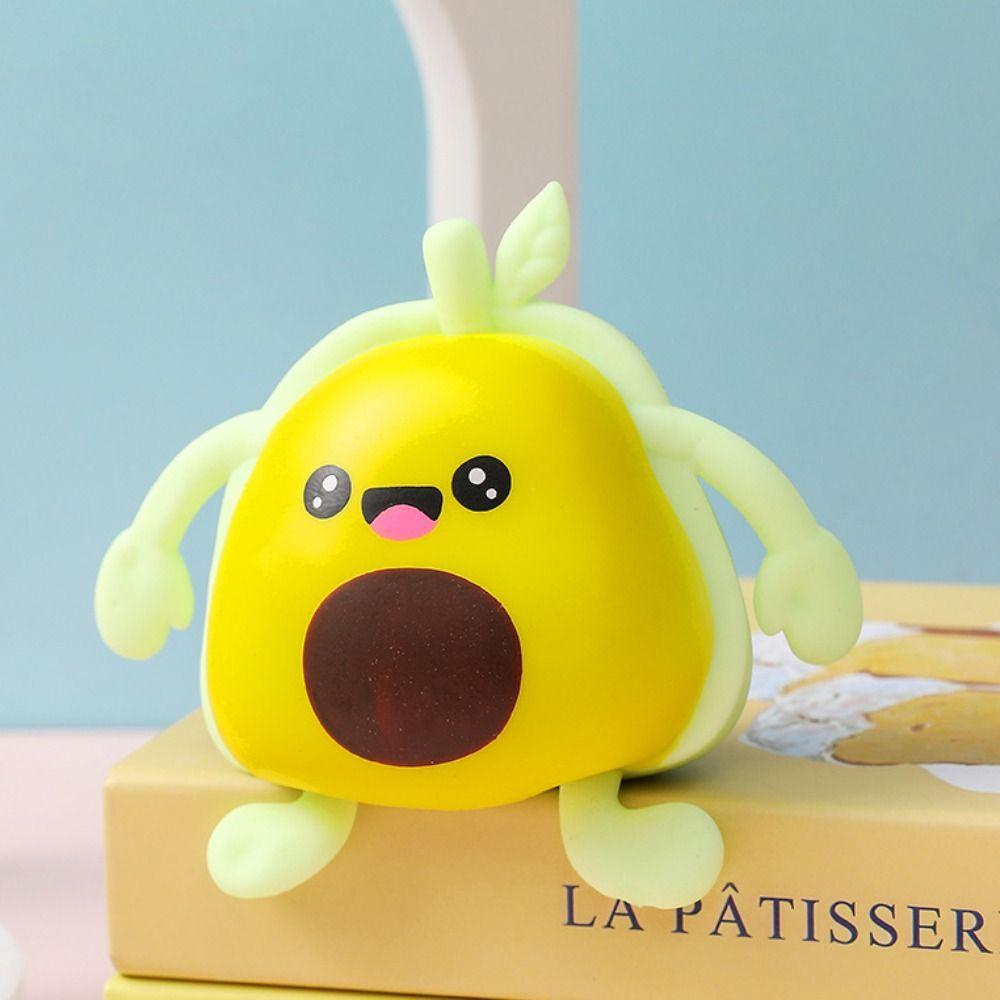 TPR Avocados Squeeze Toys Kneading Fruit Sensory Ball Birthday Kids Gift