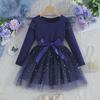 2025 Autumn/Winter New Girls' Sequin Princess Dress