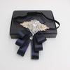 Crystal Gentleman's Bow Tie Retro Men's Suit Accessory Formal Rhinestone Collar Flower  Groomsman
