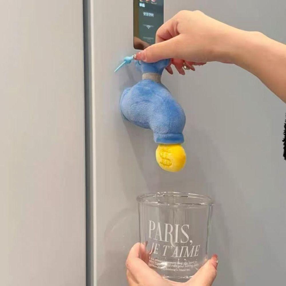 Синие магниты на холодильник Сильная магнитная адгезия Подвеска в виде крана Аксессуары для дома и кухни