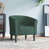 VidaXL Cabriolet Armchair Dark Green Velvet 356444
