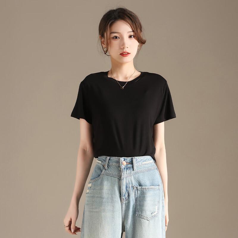 RAIN.CUN Women's High Elastic Short Sleeve T-shirt