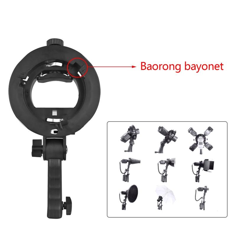 Держатель вспышки типа S, Рукоятка для головки для Speedlite, Софтбокс, Стандартный отражатель, Фотооборудование, Аксессуар для студийной съемки