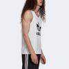 Adidas Майка Originals Trefoil с контрастным логотипом Trefoil, спортивный тренировочный жилет для мужчин, топы белого цвета H06636