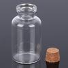 Small Transparent Glass Bottle with Cork Stopper
