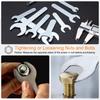 uxcell Open End Wrench 4/5.5/7/8/11/12/13/15/17/19/22/23mm Metric U-Shaped Single Open End Spanner Ultra Thin Small