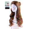 Monoii La Belle Wig with Wig Net Cosplay Halloween Beauty and the Beast Princess Wig Long Curly Costume D336