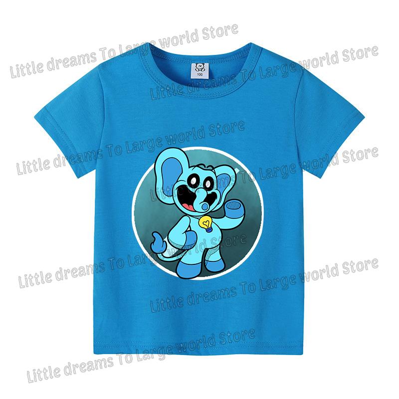 Smilings Critters Детская футболка с коротким рукавом Цветная футболка Хлопок Детская Милый Мультяшный Персонаж Печатные футболки Подарок для мальчика