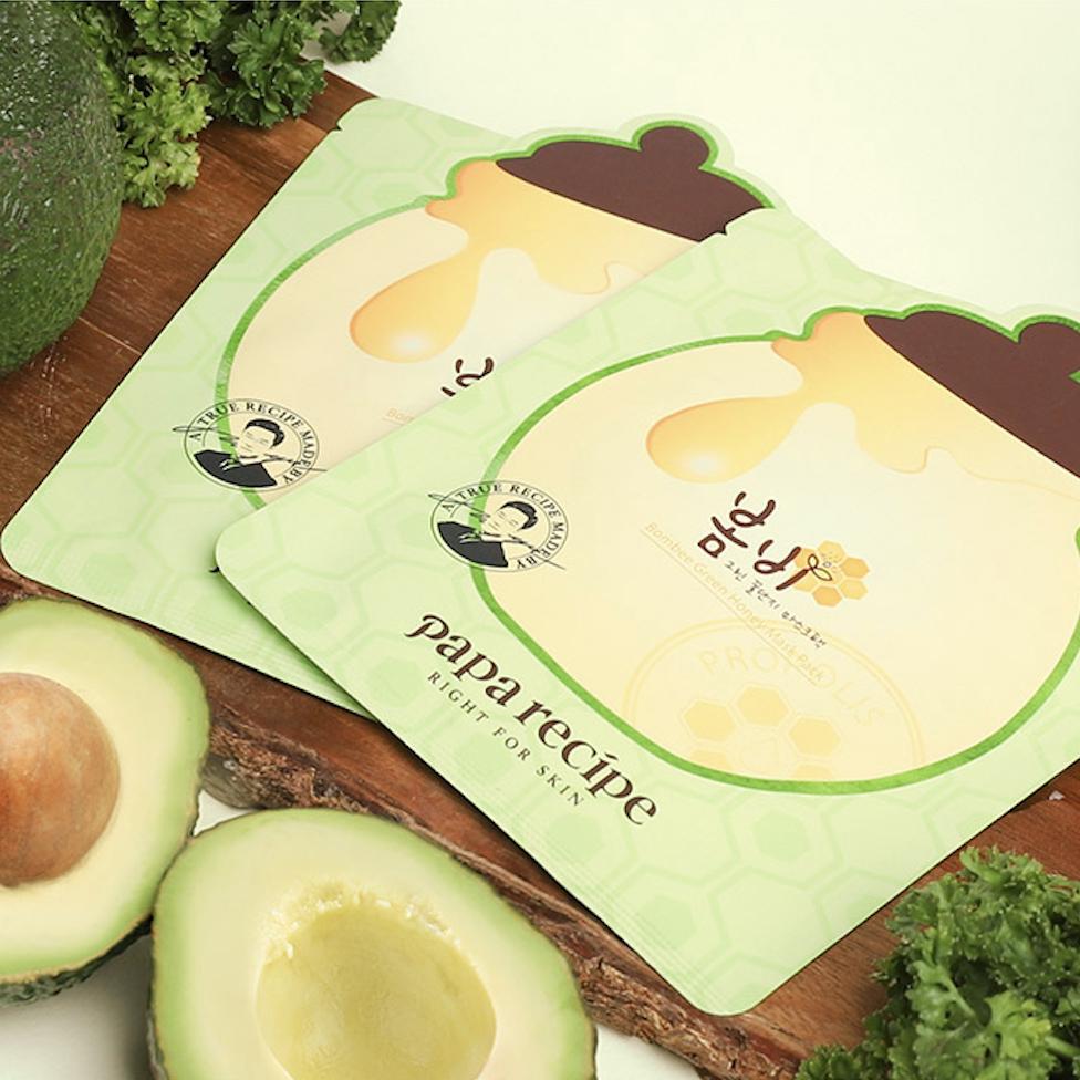 PAPA RECIPE Маска Bombee Green Honey Pack 10 шт. - Увлажняющая