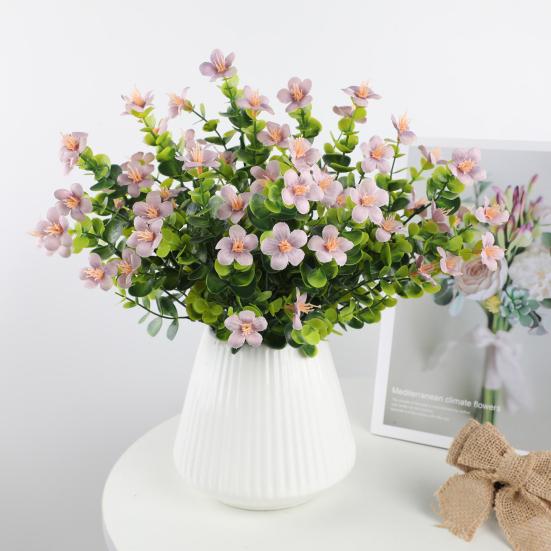 Букет искусственных цветов Устойчивые к УФ-лучам Искусственные растения для улицы Искусственные цветы Зелень Кустарники для комнатной вазы Уличный оконный ящик Садовый декор для патио