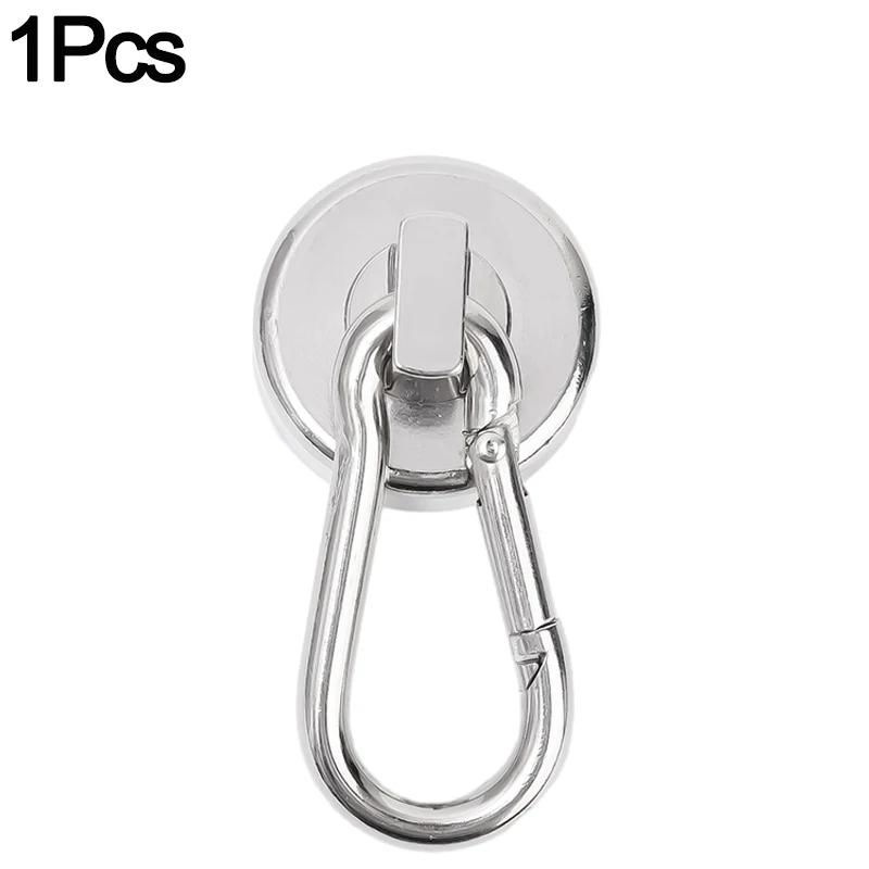 1/5 шт. магнитные крючки-карабины, сильный неодимовый магнит с поворотным карабином, сверхпрочный неодимовый магнитный крючок для подвешивания