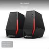 Игровой настольный Bluetooth-динамик, 2./2.1-канальная RGB-звуковая панель для ПК, темно-оружейный черный