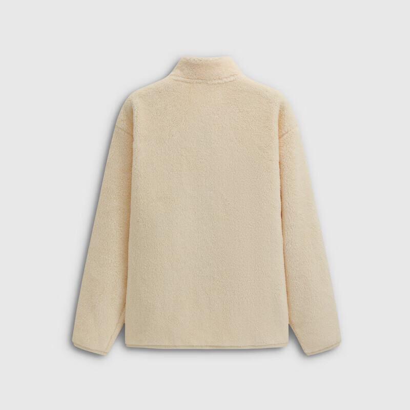 Толстовка GAP унисекс свободного кроя с логотипом, плюшевая, на молнии, со стойкой