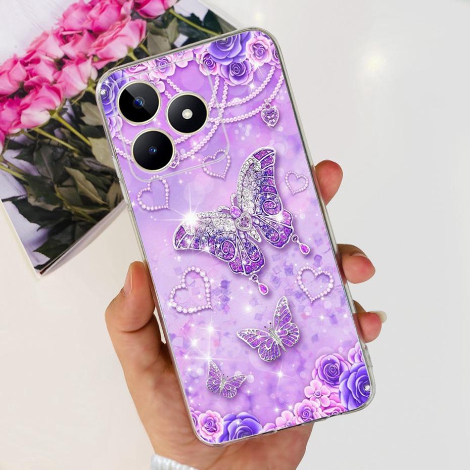 Красивый чехол с принтом для Realme Note 50 RMX3834 Мягкий силиконовый ТПУ задняя крышка для чехлов на телефон Realme Note50