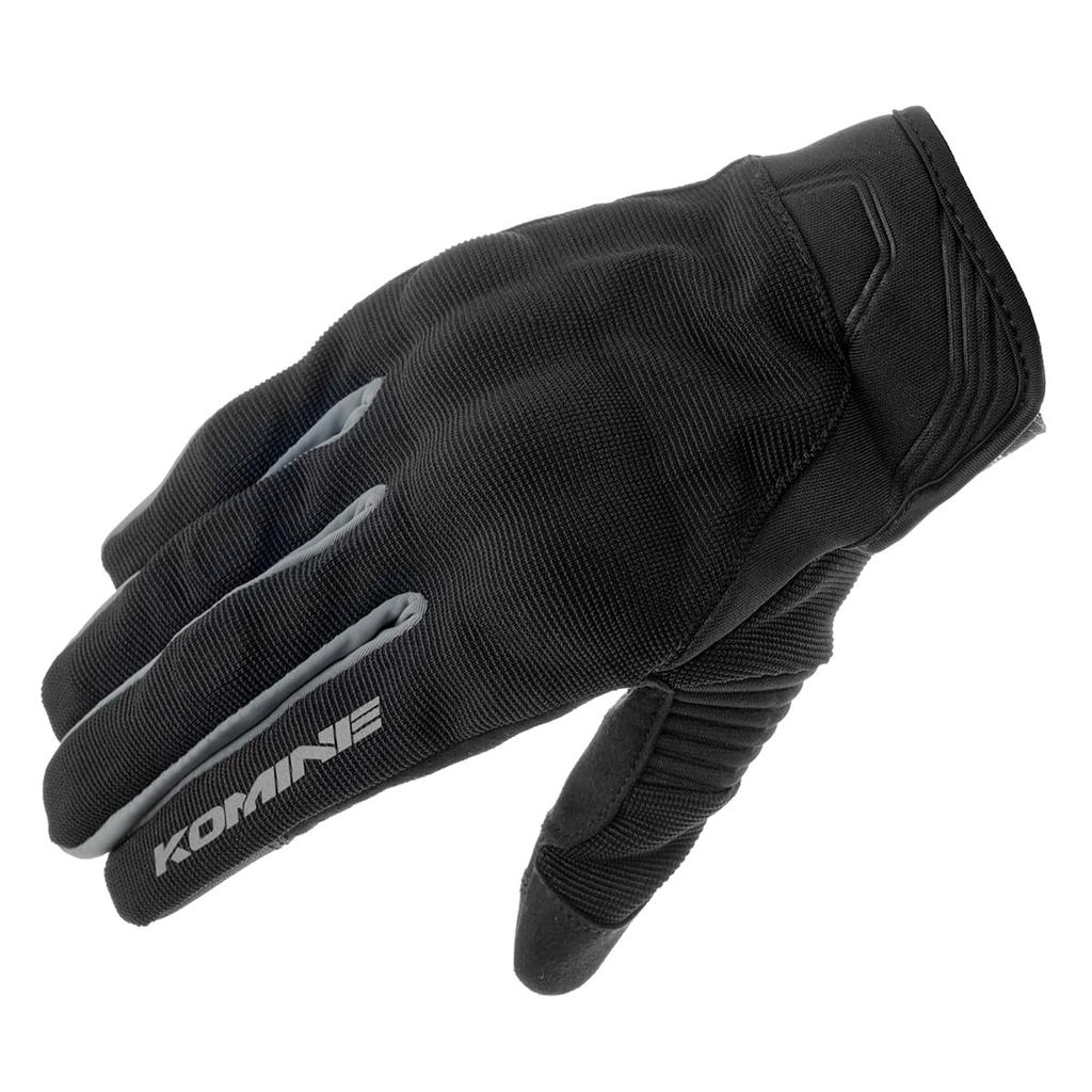 KOMINE Protective Mesh Gloves Brave Black Dark Gray L for Motorcycles GK-1833