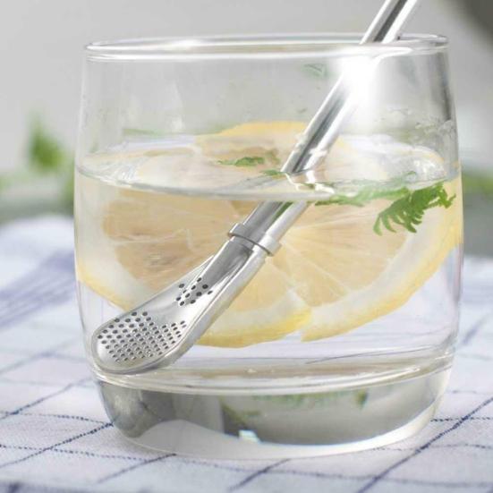 Многоразовая питьевая соломинка из нержавеющей стали, фильтр для кофе, чая йерба мате, барные инструменты